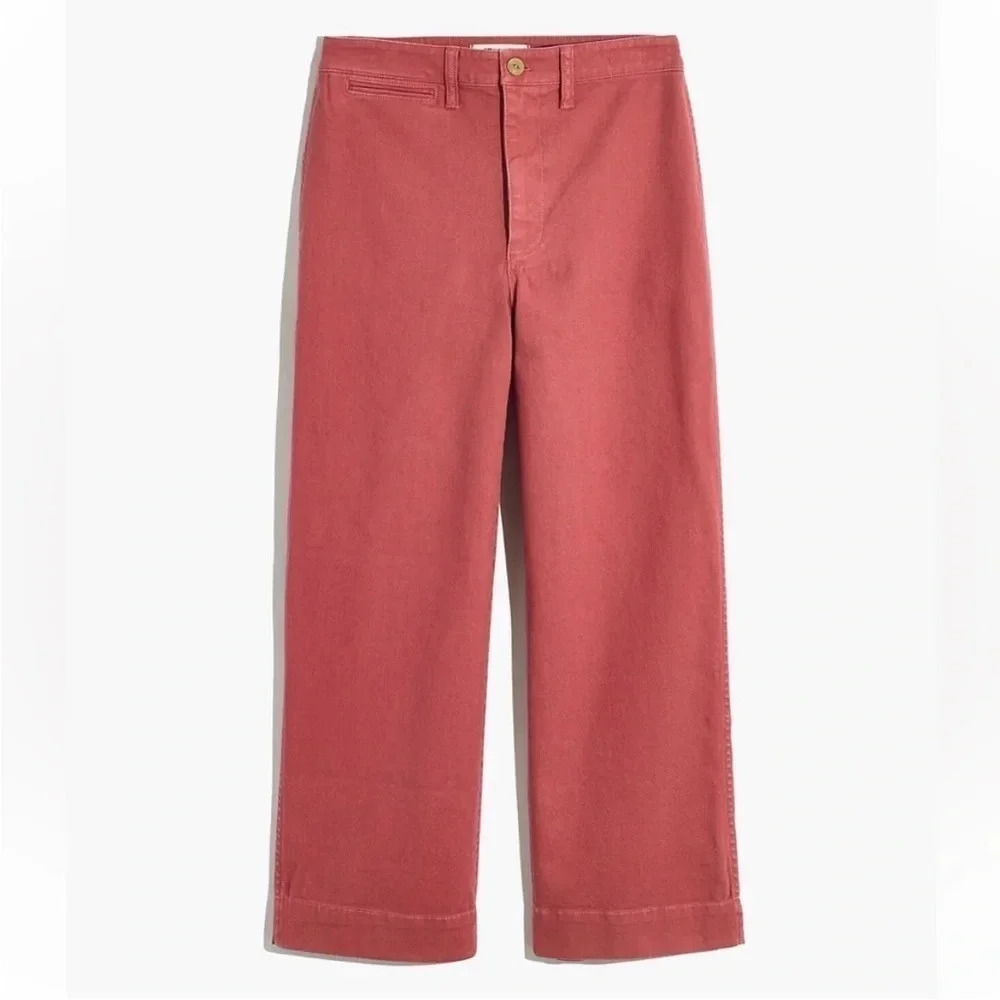 Madewell Wide Leg Pants in Dusty Rose